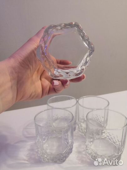 Кружки стекло, стаканы, рюмки