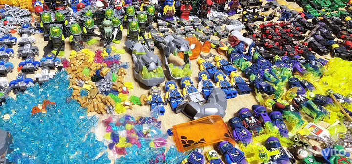 Lego минифигурки менирал,голова короля,нексо найз