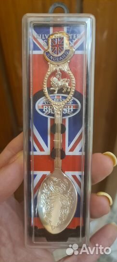 Ложечка чайная посеребрённая Великобритания