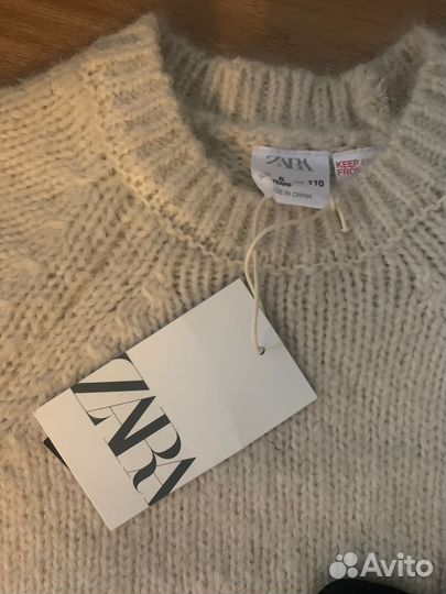 Свитер zara на девочку 110 см