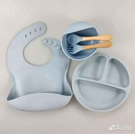 Детский набор силиконовой посуды