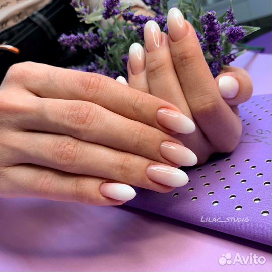 Маникюр педикюр услуга в 4 руки покрытие гель лак