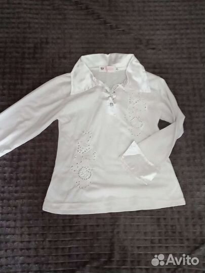 Блузка белая школьная