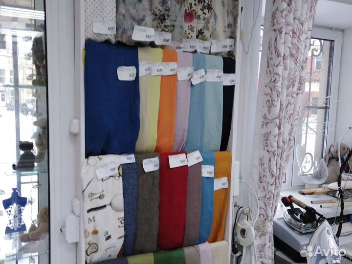 Ткани на отрез, лен, поплин, перкаль, бязь