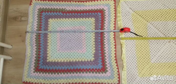 Пледы вязаные(2шт)