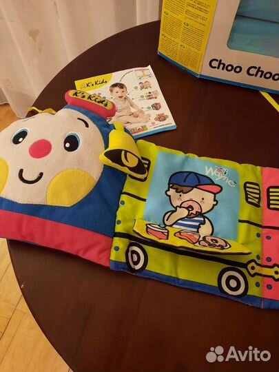 Бампер на кроватку музыкальный. Поезд