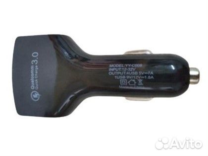 Быстрые, мощные зарядки в авто на 2/3/4*USB порта