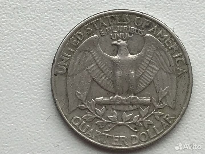 Монета Quarter dollar Liberty 1984