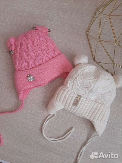 Шапочка на выписку 0- 6 мес