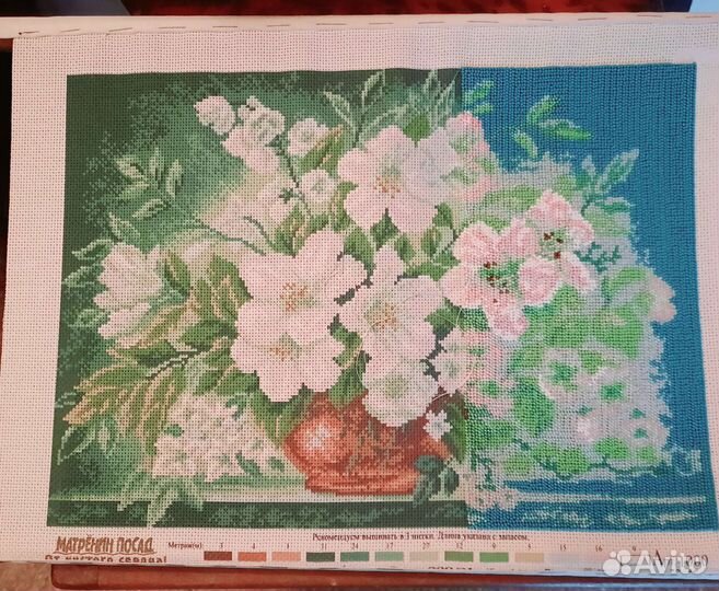 Канва с рисунком для вышивания бисером