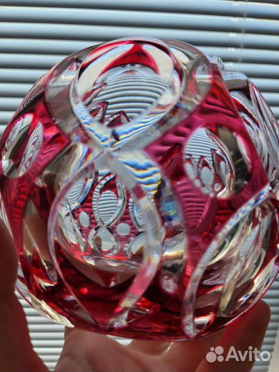 Хрустальная,ваза. Германия