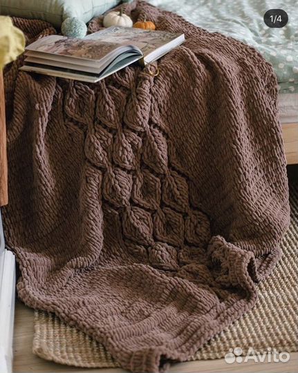 Плед детский вязаный ручная работа