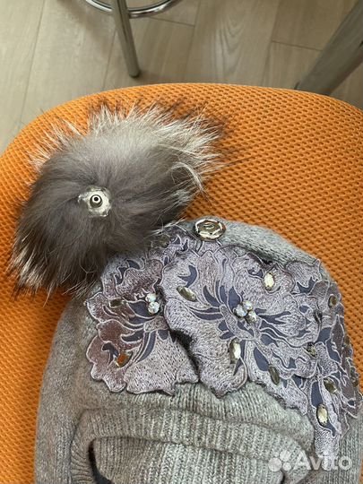 Шапка-шлем зимняя для девочки фирмы Aleksa