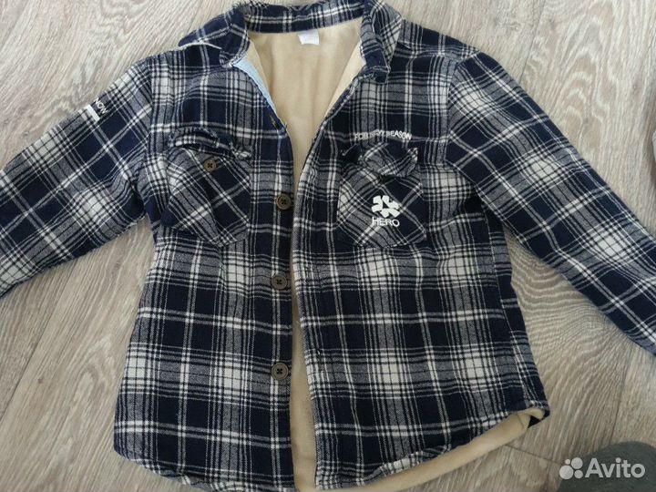 Рубашка утепленная 110 рост