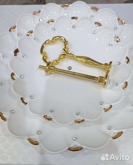 Конфетница 2-х ярусная Ленарди