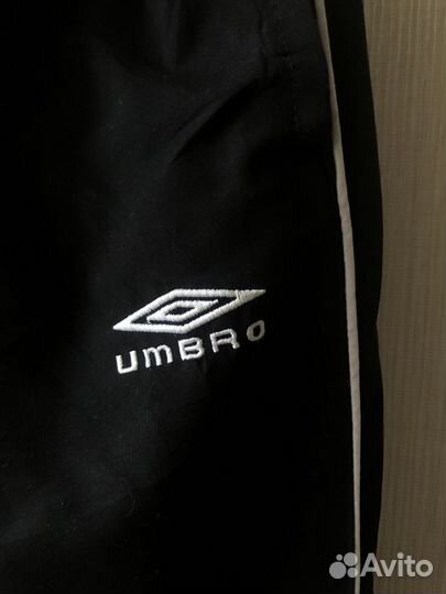 Штаны-парашюты Umbro чёрные спортивные