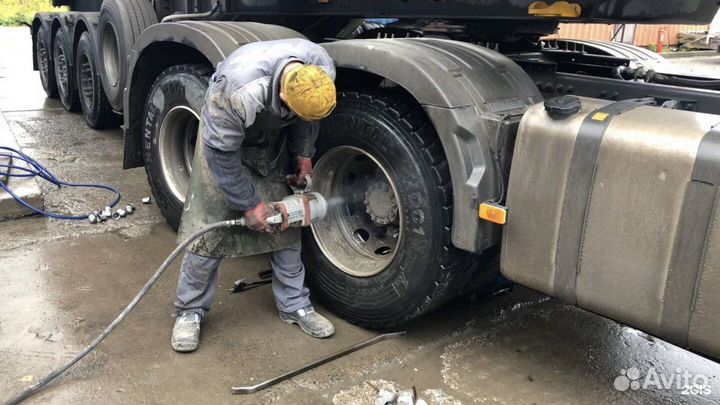 Грузовой шиномонтаж приедем за 14 минут