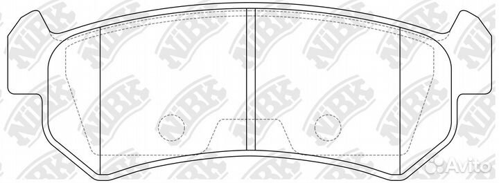 Колодки тормозные chevrolet lacetti 03-06/daewoo n