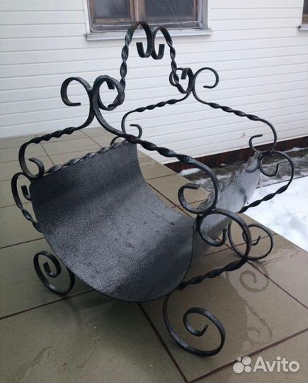 Дровница кованная