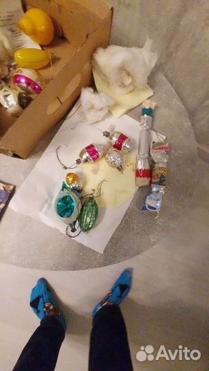 Игрушки елочные новогодние СССР раритет