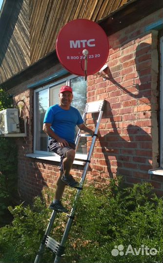 Установка Настройка Спутниковое тв Триколор МТС