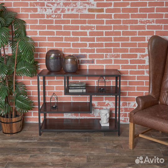 Консоль деревянная лофт под тв