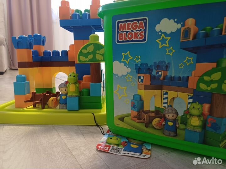 Конструктор mega bloks с контейнером для хранения
