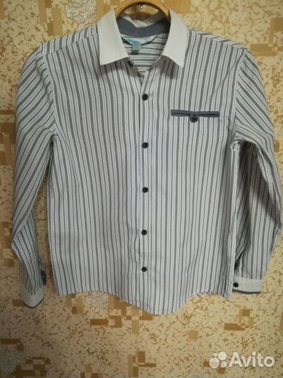 Школьные рубашки на мальчика 10-12 лет