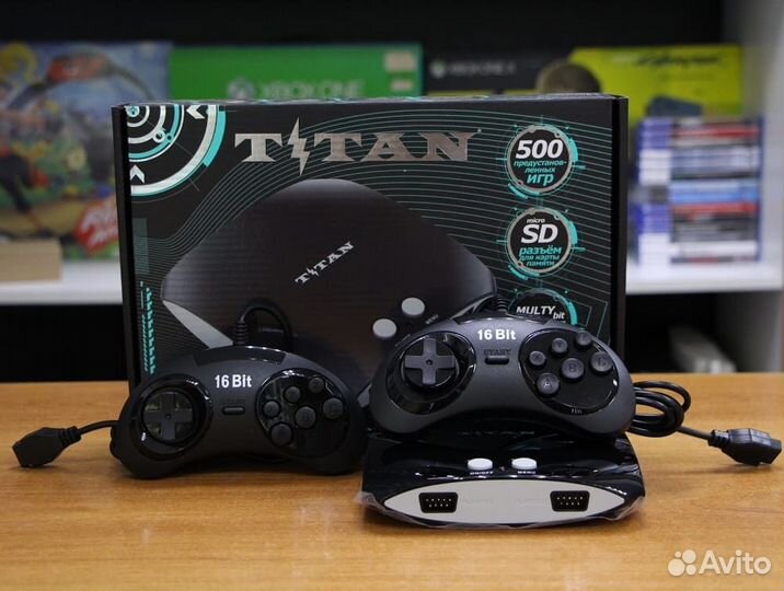 Приставка Magistr Titan черный 8+16 Bit SD+500 игр