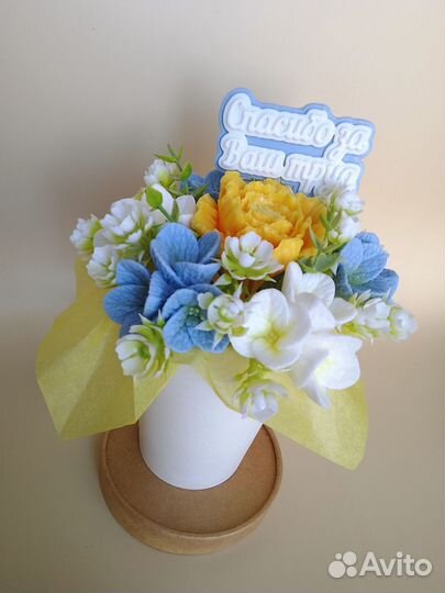 Букет из мыла ручной работы. Подарок