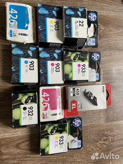 Катриджы оригинал 9штук