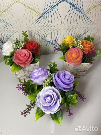 Букет цветов из мыла