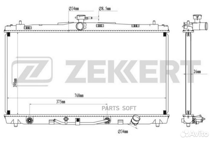 Радиатор охлаждения Тойота Камри (V50) 11