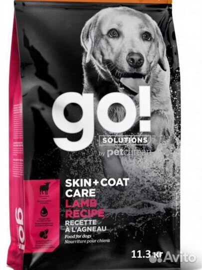 Корм для собак go новый 11 кг