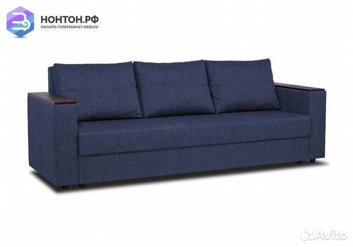 Диван еврокнижка Атланта синий