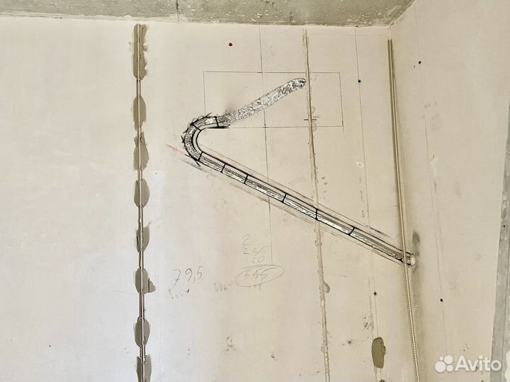 Закладка трассы под кондиционер, установка