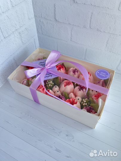 Съедобные букеты из зефира