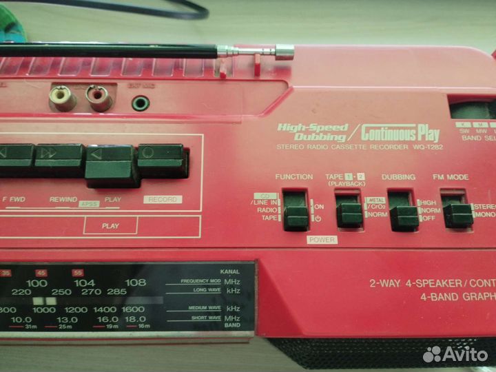 Японский кассетный магнитофон sharp WQ-T282H(R)