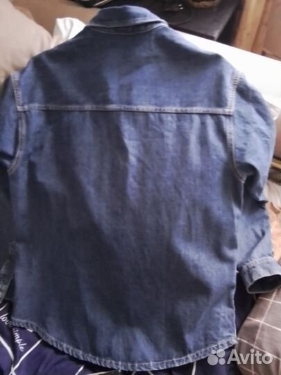 Джинсовая куртка рубашка мужская хб. 54