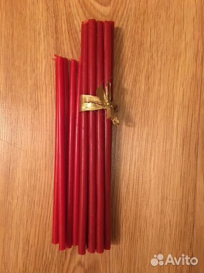 Свечи восковые цветные