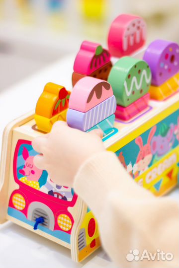 Детская игрушка деревянная развивающая сортер