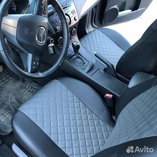 Чехлы из экокожи на Mazda 3 от Автопилот
