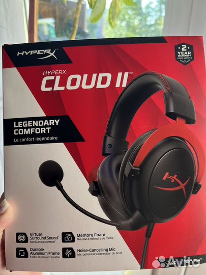 Проводные наушники HyperX Cloud II KHX-hscp-RD