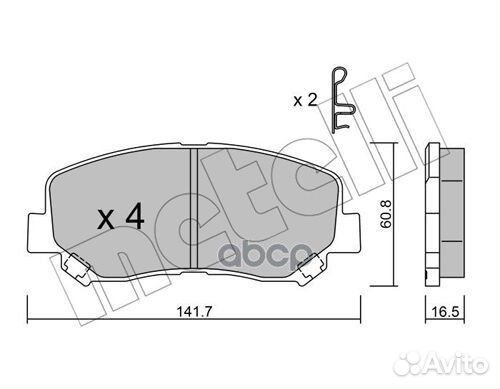Колодки тормозные mazda CX-5 11- перед. 2209690