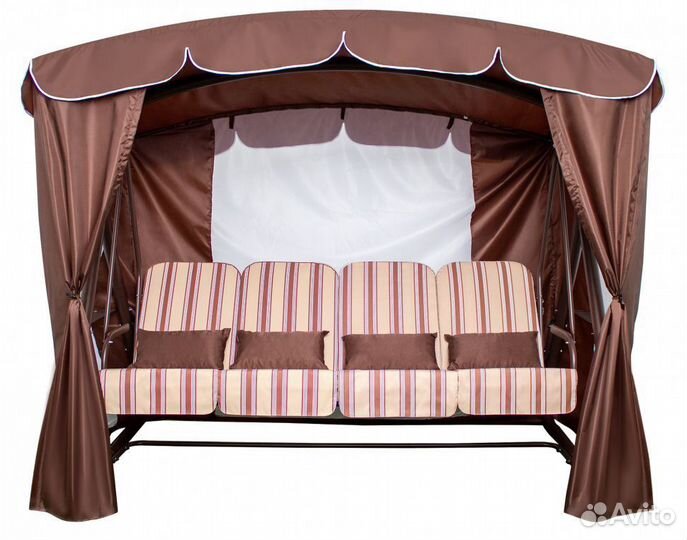 Садовые качели Дефа Люси Люкс, шоколад