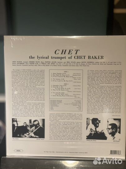 Винил Chet Baker-Chet