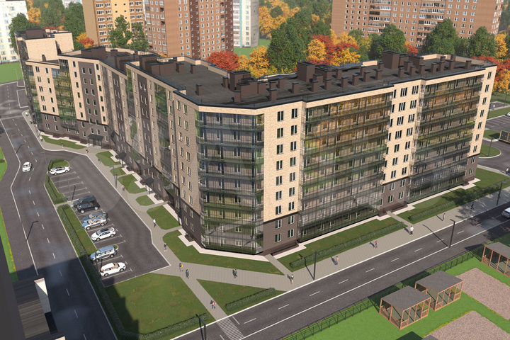 2-к. квартира, 56,6 м², 4/9 эт.