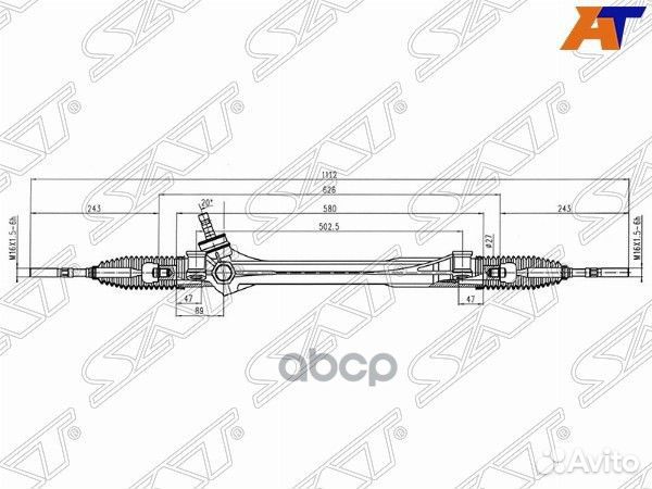 Рейка рулевая Toyota RAV4 ACA3#/ASA3#/GSA3# LHD