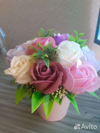 Букет цветов из мыла