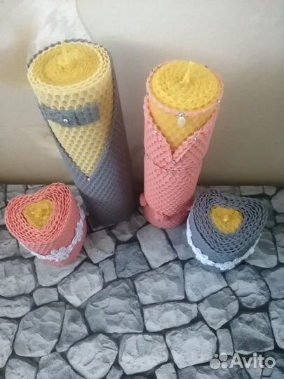 Набор свечей из вощины 